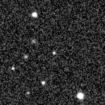 Exposure 2, g filter, 10:59:05 UTC; marker-free star field