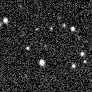 Exposure 2, r filter, 04:15:33 UTC; marker-free star field