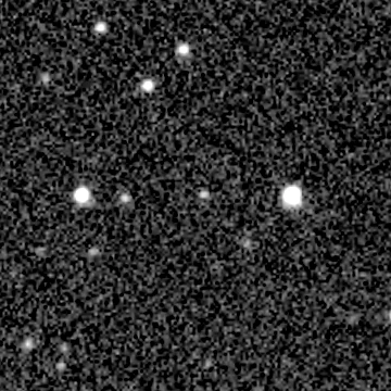 Exposure 2, r filter, 13:36:07 UTC; marker-free star field