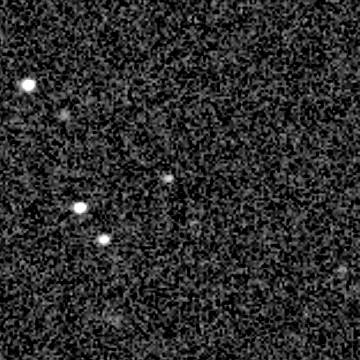 Exposure 2, g filter, 10:46:28 UTC; marker-free star field