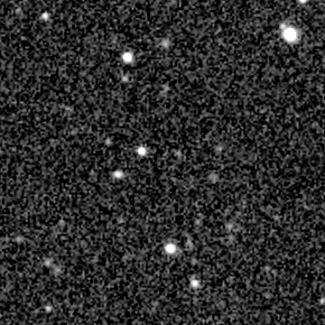Exposure 2, r filter, 08:54:41 UTC; marker-free star field