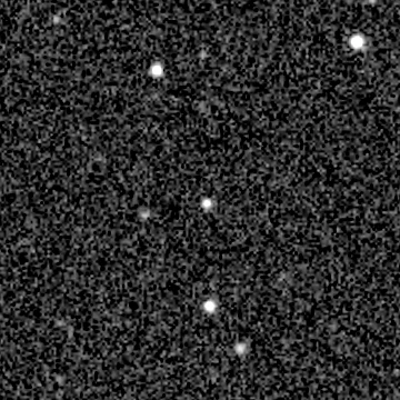 Exposure 4, g filter, 09:45:37 UTC; marker-free star field