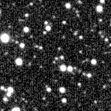 Exposure 2, g filter, 07:24:13 UTC; marker-free star field