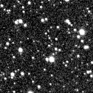 Exposure 2, r filter, 07:24:59 UTC; marker-free star field