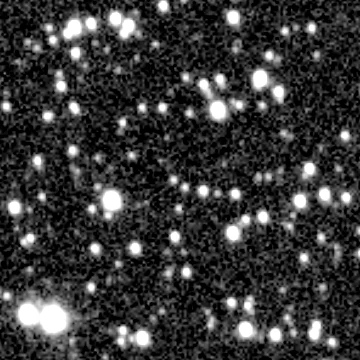 Exposure 2, r filter, 07:10:48 UTC; marker-free star field