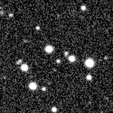 Exposure 2, r filter, 09:38:42 UTC; marker-free star field