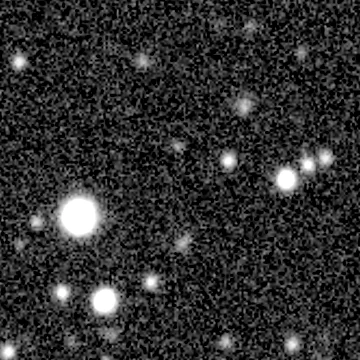 Exposure 2, r filter, 06:57:14 UTC; marker-free star field
