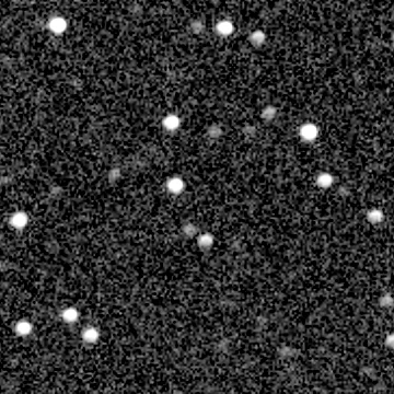 Exposure 2, g filter, 12:13:28 UTC; marker-free star field