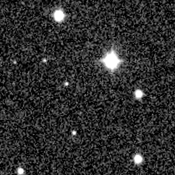 Exposure 2, g filter, 04:35:41 UTC; marker-free star field