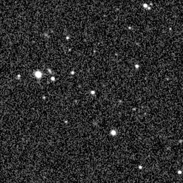 Exposure 2, r filter, 08:54:38 UTC; marker-free star field