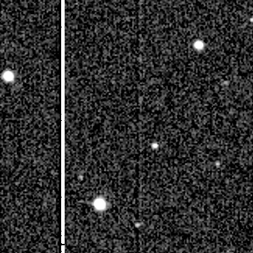 Exposure 2, g filter, 08:53:28 UTC; marker-free star field
