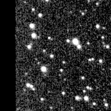 Exposure 2, r filter, 07:29:58 UTC; marker-free star field