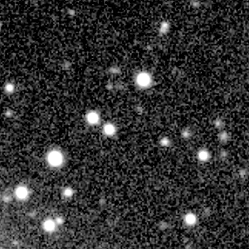 Exposure 2, r filter, 07:04:11 UTC; marker-free star field