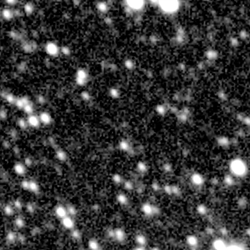 Exposure 3, r filter, 02:07:50 UTC; marker-free star field