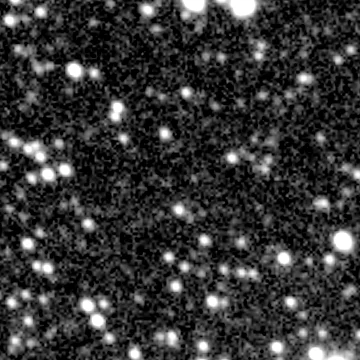 Exposure 2, r filter, 02:01:03 UTC; marker-free star field