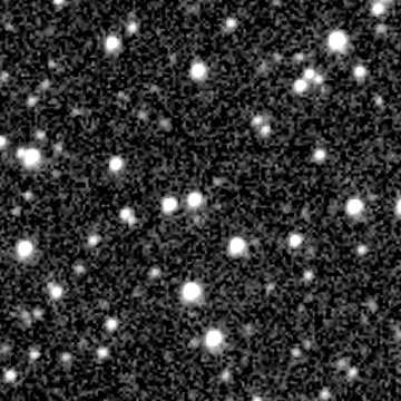 Exposure 2, g filter, 06:30:27 UTC; marker-free star field
