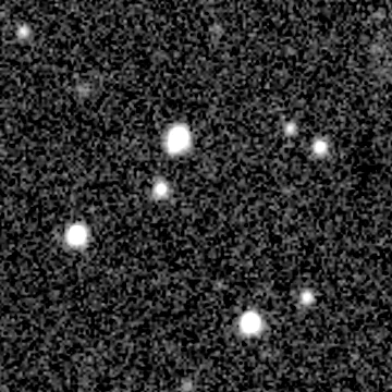 Star field recorded on 2018-12-28