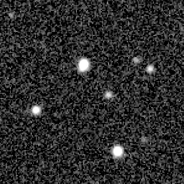 Exposure 2, g filter, 11:28:58 UTC; marker-free star field
