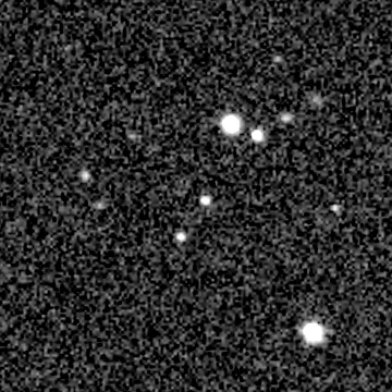 Exposure 3, r filter, 09:43:36 UTC; marker-free star field