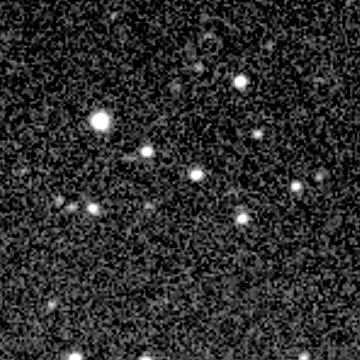 Exposure 2, r filter, 08:09:45 UTC; marker-free star field
