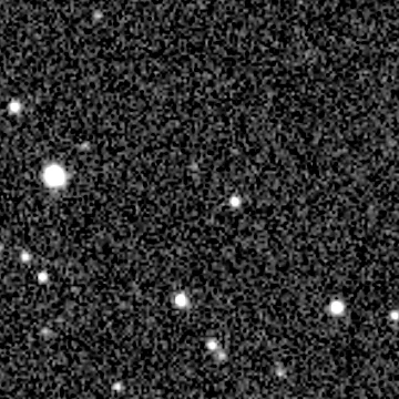 Exposure 2, g filter, 07:00:28 UTC; marker-free star field