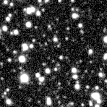 Exposure 2, r filter, 08:44:02 UTC; marker-free star field