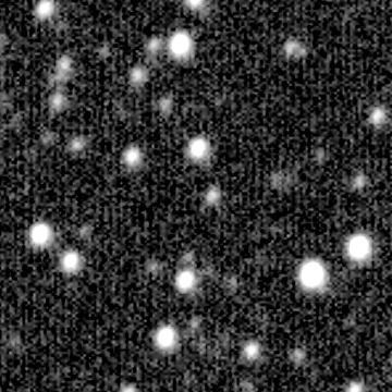 Exposure 2, g filter, 09:07:09 UTC; marker-free star field