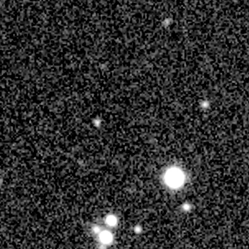 Exposure 2, g filter, 04:26:49 UTC; marker-free star field