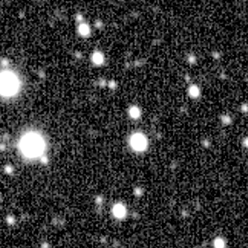 Exposure 2, g filter, 04:49:29 UTC; marker-free star field