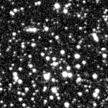 Exposure 2, r filter, 07:23:51 UTC; marker-free star field
