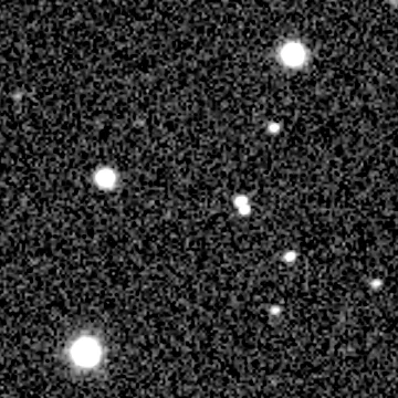 Exposure 2, r filter, 06:37:06 UTC; marker-free star field