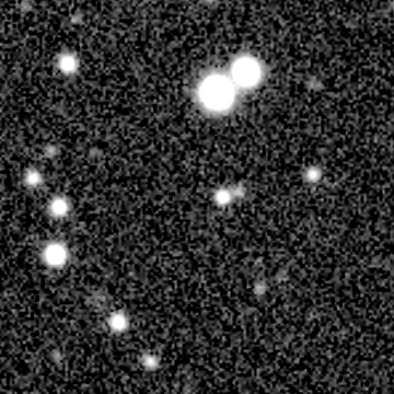 Exposure 2, r filter, 10:55:01 UTC; marker-free star field