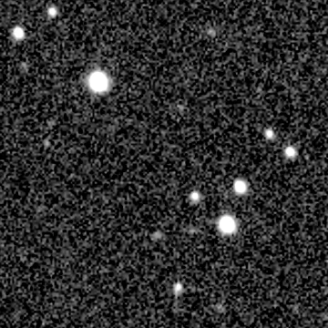 Exposure 3, r filter, 07:33:26 UTC; marker-free star field
