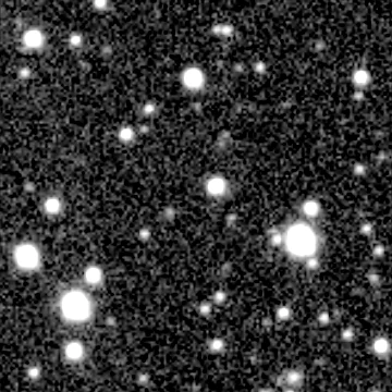 Exposure 2, r filter, 08:32:42 UTC; marker-free star field