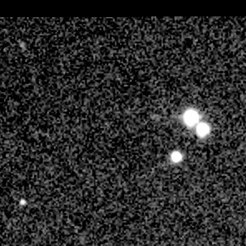 Exposure 2, g filter, 05:26:15 UTC; marker-free star field