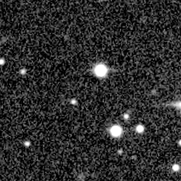 Exposure 2, g filter, 12:07:57 UTC; marker-free star field