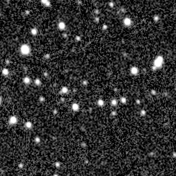 Exposure 2, g filter, 03:58:39 UTC; marker-free star field