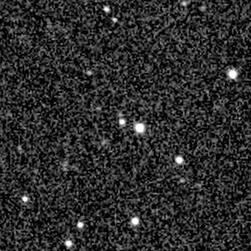 Exposure 3, r filter, 08:59:34 UTC; marker-free star field