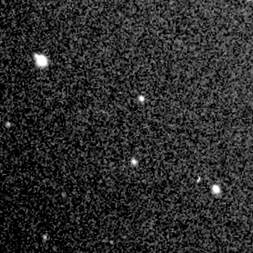 Exposure 2, g filter, 06:21:56 UTC; marker-free star field